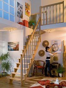 Raumspartreppe Raum-Spar Treppen.Holzkomplett.de